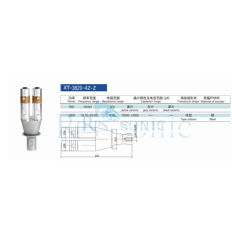 Popular Module 15kHz Ultrasonic Continuous Ultrasonic Welding Transducer