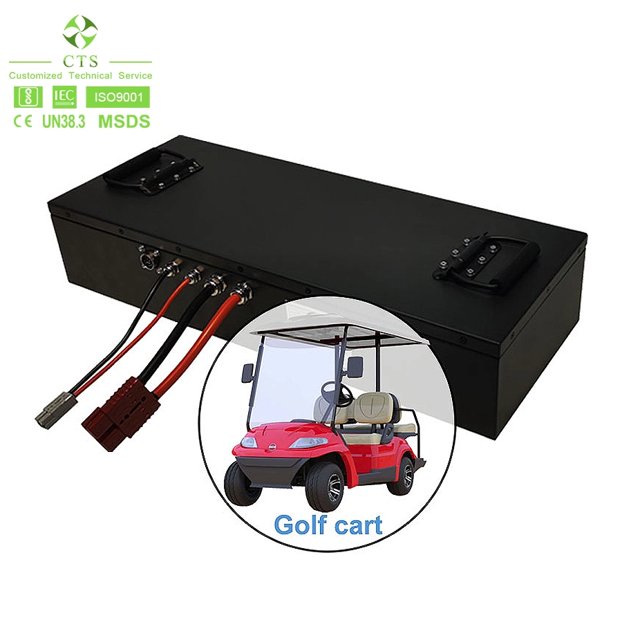 72V 100ah 150ah 200ah Lithium Low Speed Vehicles Golf Cart Agv Battery with Soc Display