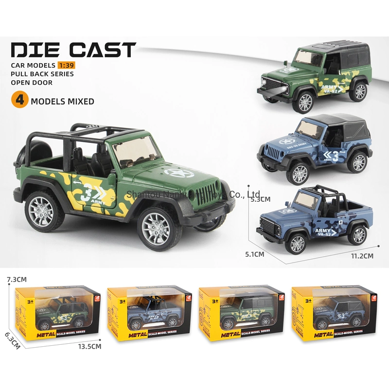 1: 39 Scale Die Cast Model Car Pull Back Car for Exhibition