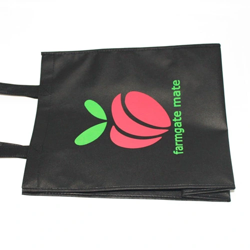 Distributor Günstige Tote Handtasche Schwarz Recycle Shopping Non Woven Bag