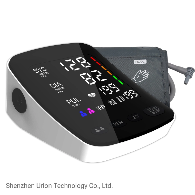 Sphypmomanometer LED gekrümmt CE ISO Approved OEM BP Monitor automatisch Blutdruckmessgerät Für Den Elektrischen Oberarm