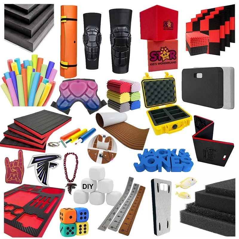 Custom Velvet Gun Case Tool Jewelry Box Packaging Elbow Knee Pad Inser Tube Kaizen Boat Flooring Fingers Pool Swim Noodles Mat Sheet Roller XPE EPE PU EVA Foam