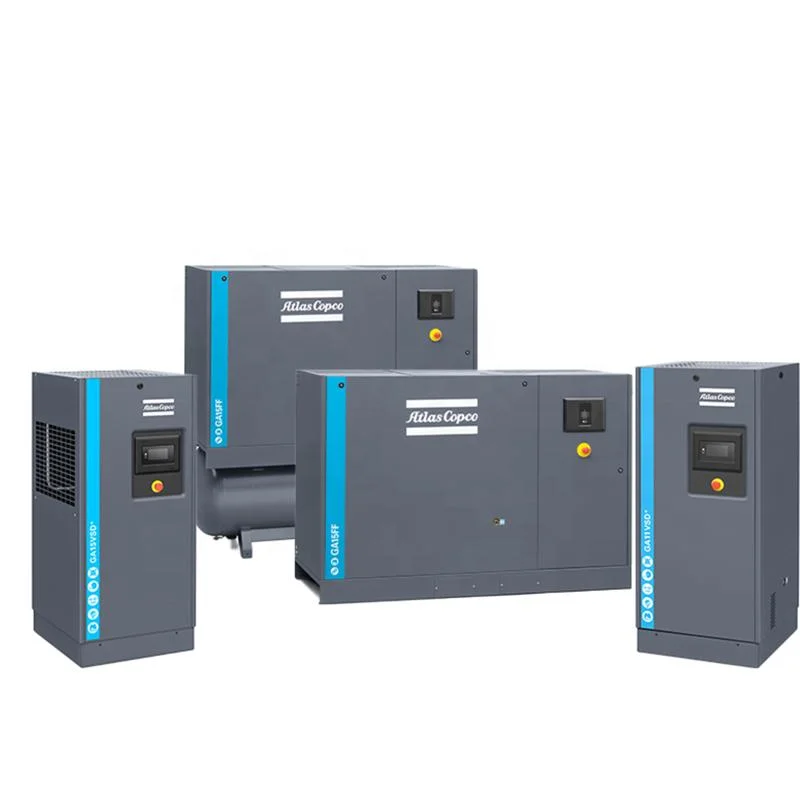 Ga11 7.5bar 109psi 69.4cfm 11kw Oil-Injected China Cheap Electric Atlas Copco Screw Air Compressors Compressor