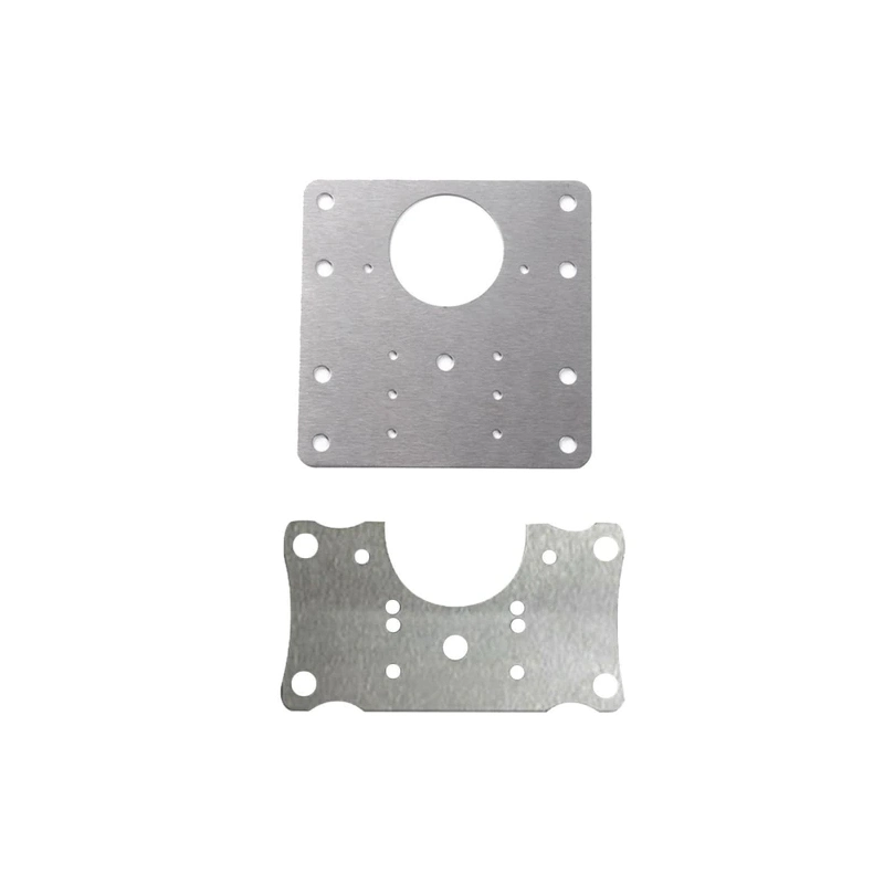 Customized Metal Cabinet Hinge Repair Plate Stainless Steel Protection Plate Wooden Furniture Legs Mounting Plates with Holes