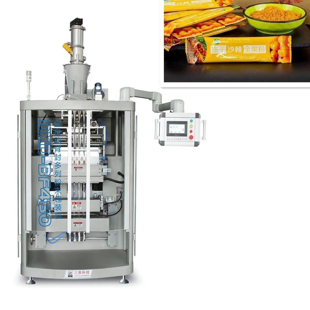 High Speed Multifunction1g-50g Powder Sachet Stick Sachets Form Fill Packing Machine