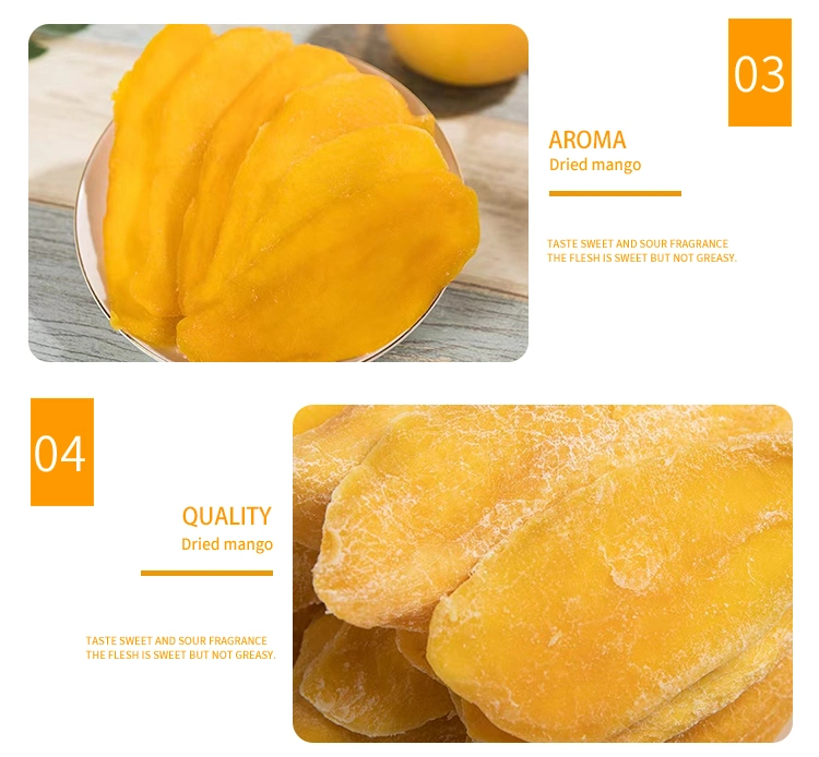 Sweet 100% Mango em fatias de frutas no processo de secagem do AD