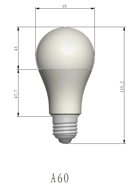 LED Bulb Housing 9W PC Cover Raw Material