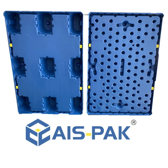 AIS-Pak 800*1200 mm Palet plástico HDPE de altas prestaciones