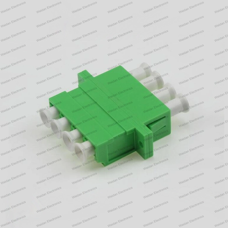 LC Sm/mm/APC/Om3/Om4 4c Symmetrical Optical Fiber Adapter with Ear