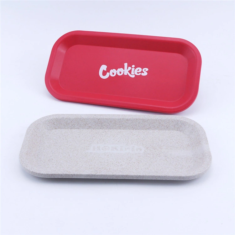 Colorful Eco-Friendly Biodegradable Material Big Size Smoking Accessories Biodegradable Rolling Tray