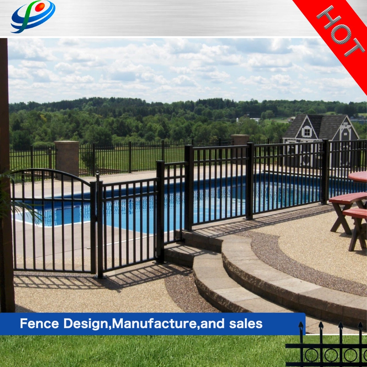 Modern Style Fence Stainless Steel Rail Glass Railing Stair Handrail