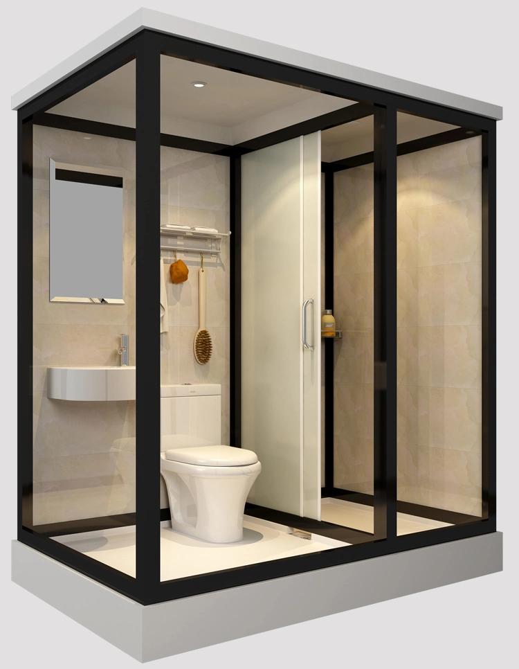 Portable Prefab Bathroom Pods Modular Set Factory Wholesale Quick Construction Waterproof ABS Shower Wall Panels Kit