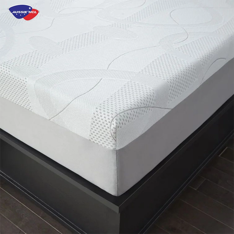 Aussie HCl OEM ODM 6 8 10 12inch Foshan Factory Preis Doppelte Queen Bambus Latex Matratzen King Doppel Druckentlastung Gel Memory Foam Federkernmatratze in einer Box