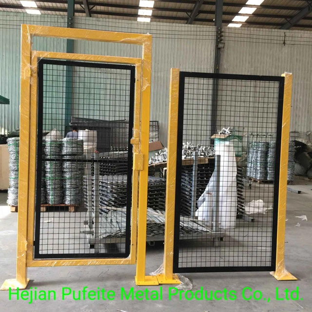 Yellow and Black Color Security Mesh Fencing Customized Robot Safety Fence Machine Perimeter Guard