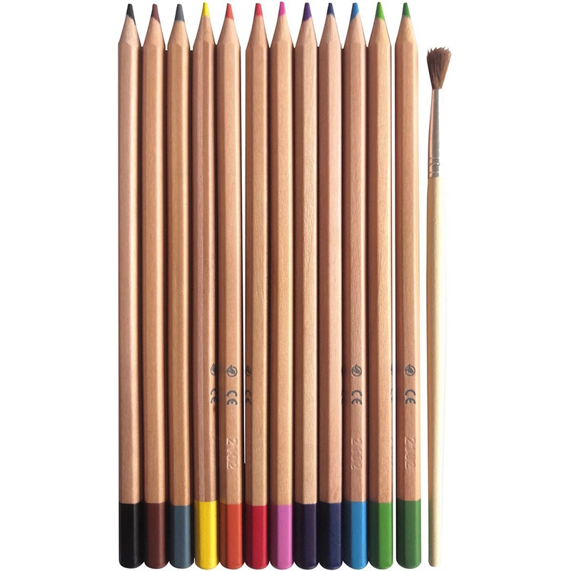 Office School Stationery Auchan 12 Watercolor Pencil