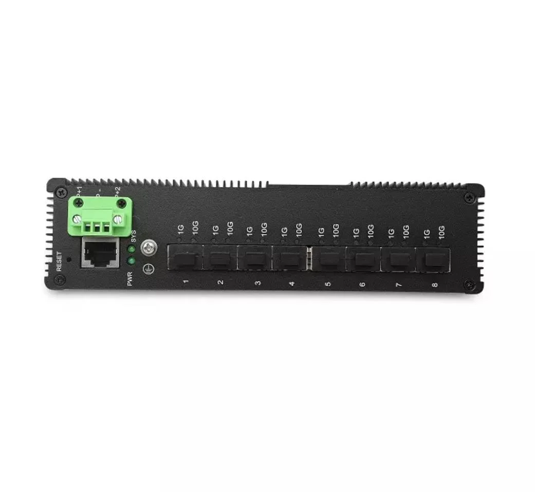 8 Port 10g Switch with 8*10gbps 1g/10g SFP+ L2/ L3 Managed 10g Fiber Switch