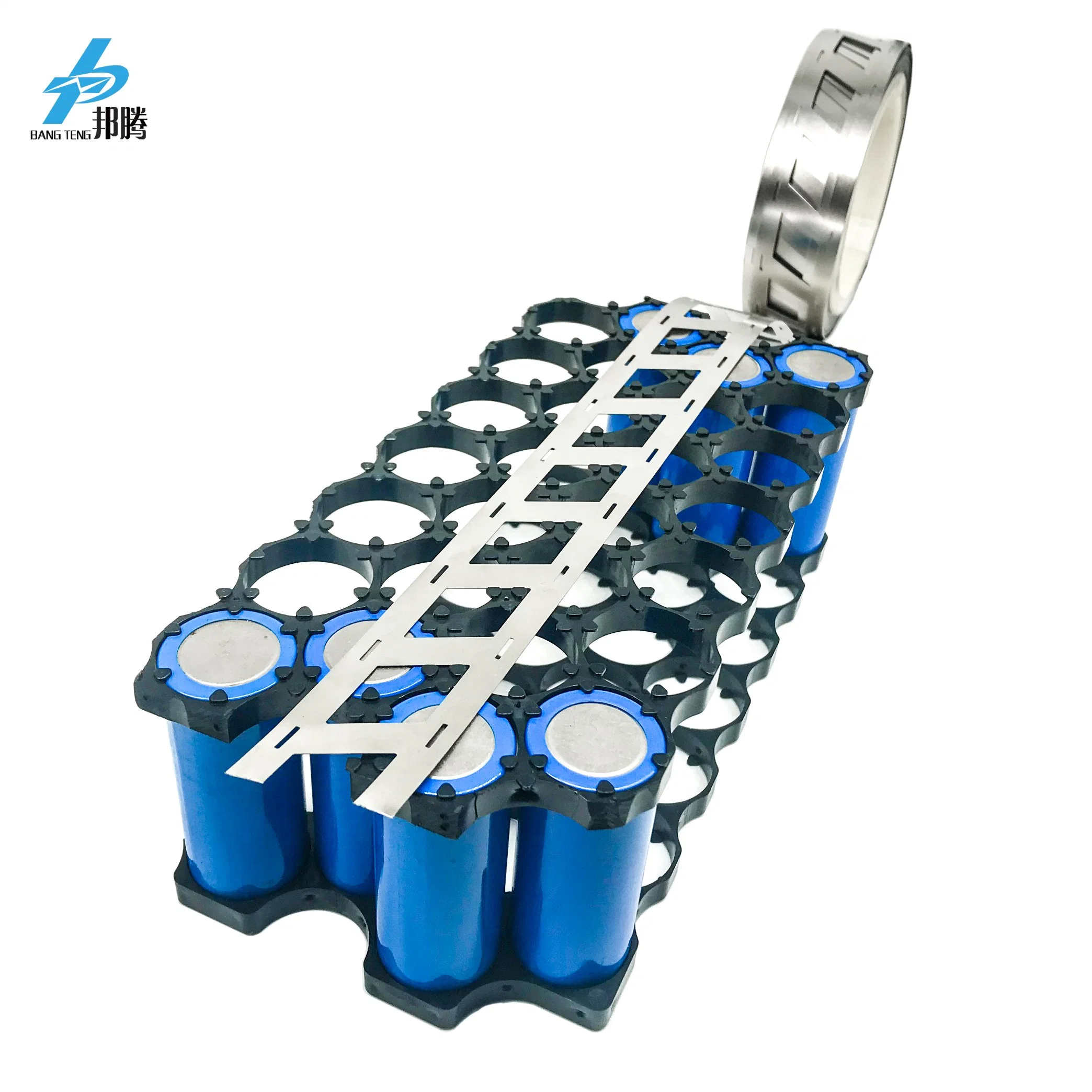 Custom Rhombus 26.3mm Spacing 26650 2p Nickel Tape Lithium Battery Connector 99.5% Pure Nickel Strip 26650