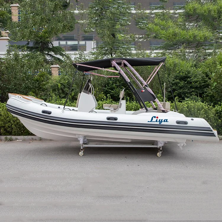 Liya 17FT Motor Rib Boat rígido Hull Hypalon Boat para Venta