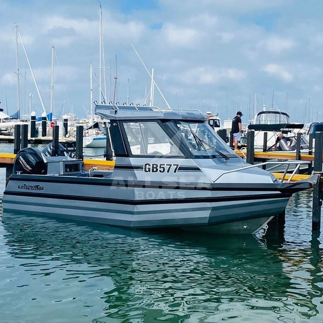 Allsea Hot Sale 6,0m Exfershore aluminio aleación Soldado Pesca Boat Para la venta