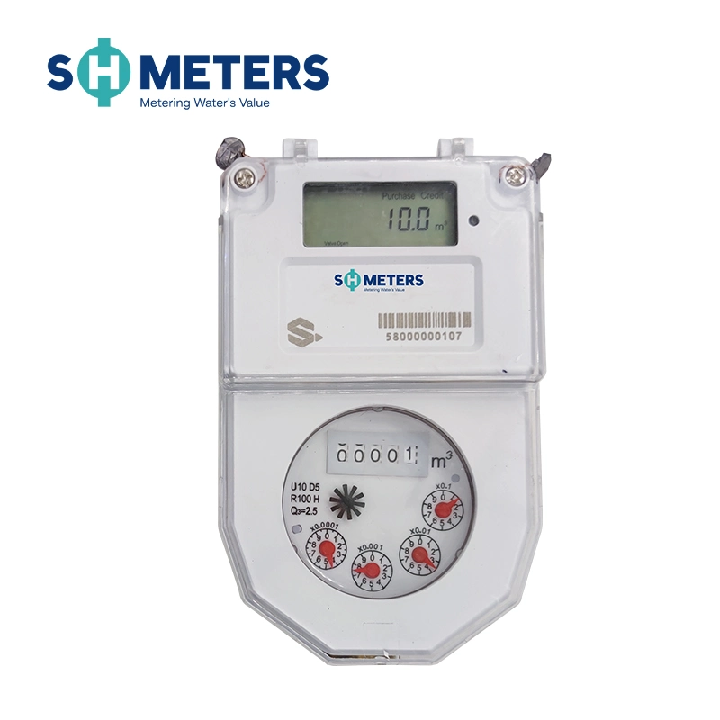 DN15~DN25 Sts Split Keypad Prepaid Intelligent Water Meters with Valve Controling