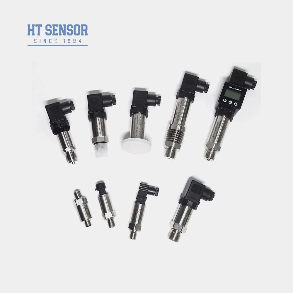 HT Sensor Stainless Steel Flush Diaphragm Pressure Transmitter Sensor with LCD Display