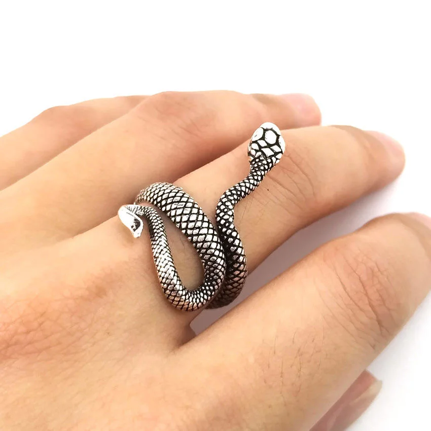 Exclusivo Anillo de alta calidad de la serpiente de aleación de los hombres joyas para Mujeres Hombres