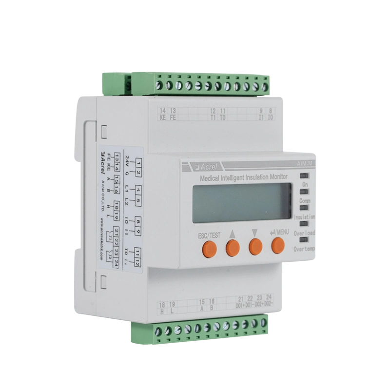 Dispositivo de monitorização do isolamento da caixa de distribuição do sistema elétrico de TI da Acrel Medical