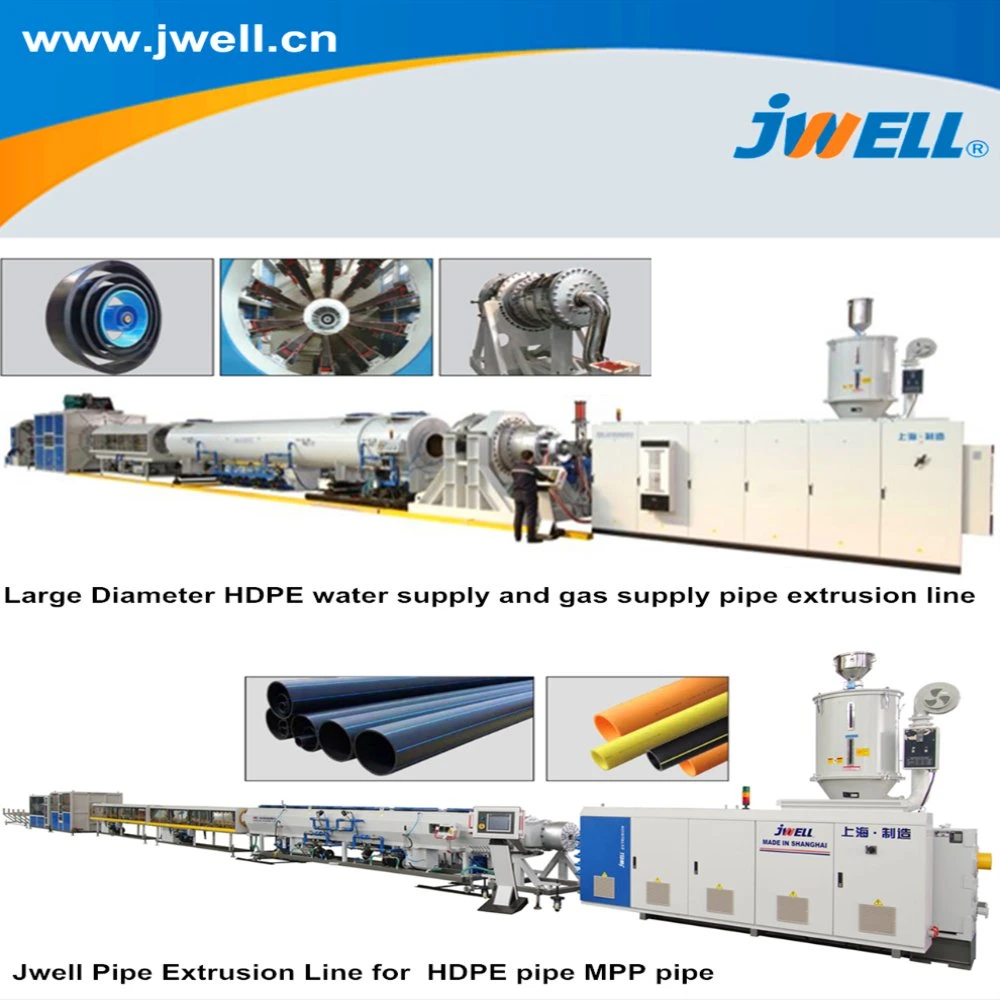 Jwell made plástico multicapa Single-Layer/presión/Alcantarillado Drenaje/gas/agua/Protección eléctrica Pert Mpp PP PP-R de HDPE Tubería de PVC PPR PE máquina de extrusión