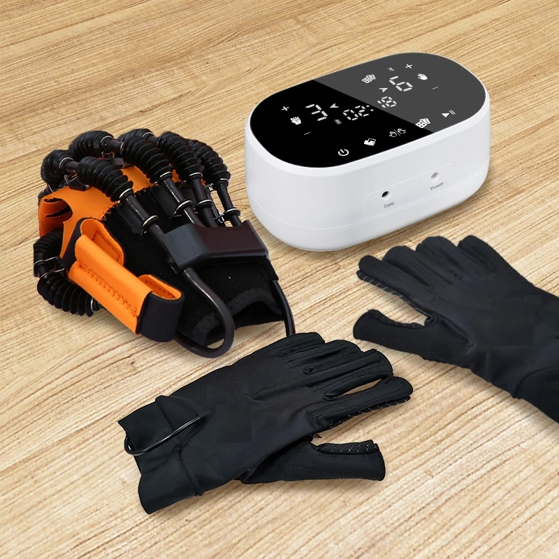 Rehabilitation Robotic Glove Device Which Supports Finger Motion, While Detecting Voluntary Active Motion