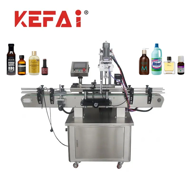 Kefai Automatic Lotion Liquid Bottle Cap Screw Capping Machine Price