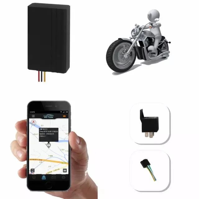 Motorcycle GPS Tracker with Alarm System Remote Vibration Alarm