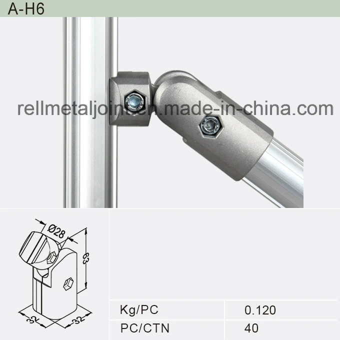 360-Degree Aluminum Flexible Pipe and Joint Racking System (A-H6)