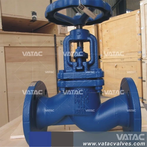 DIN Non-Rising Stem/Spindle Cast Iron Globe Valve with Handwheel