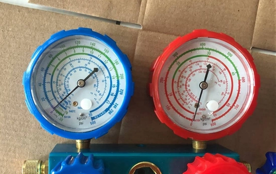 مجموعة أدوات تشخيص مكيف هواء مجموعة مقاييس المشعب R22 R134A R410A مجموعة خدمة تبريد السيارات ذات نظام التحويلة