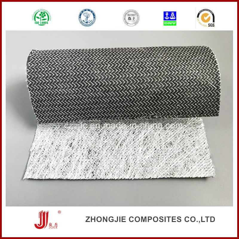 330g Factory Direct Sale Carbon Fiber Stitched Combo Glass Fiber Mat