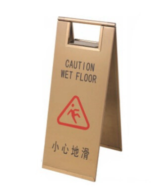 Stainless Steel Folding Portable Sign Stand No Parking Reserve Anti-Wind Stainless Billboard