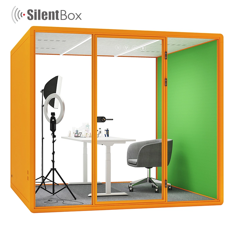 Mingle Noise Reduction Soundproof Cabin Booth Office Pod Soundproof Booth Phone Booth Pods Company Furniture Office Communication Room