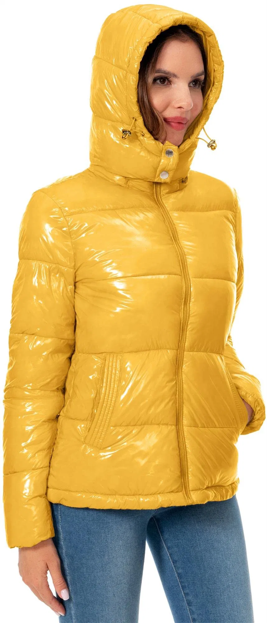 Asiapo China Factory Women's Winter Ultralight Weight Outer Wear Shiny Puffer Jacket