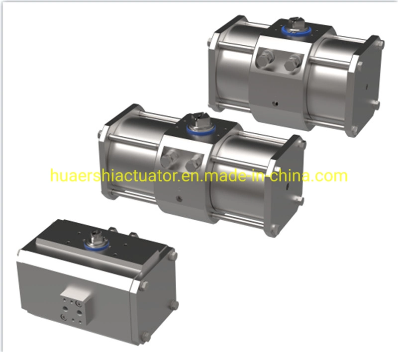 SS304/316 Stainless Steel R&P Pneumatic Actuator Rotary Actuator