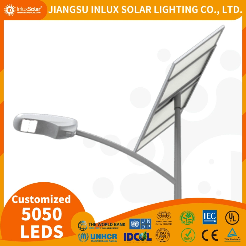 High Quality Outdoor Park Building Lighting IP65 SMD 50W 100W 150W 200W Integrated All in Two LED Solar Street Light