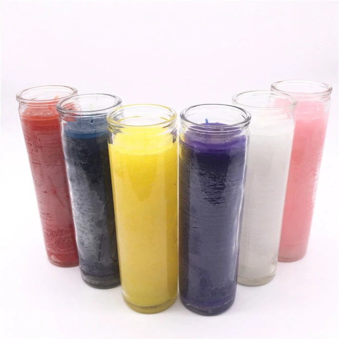 7 Day Glass Candles Wholesale/Supplier Custom Label Cheap Religious Paraffin Wax 7 Day Candles