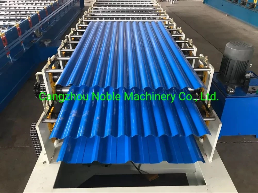 Double Layer Trapezoidal Roofing Sheet Profile Roll Forming Making Machine