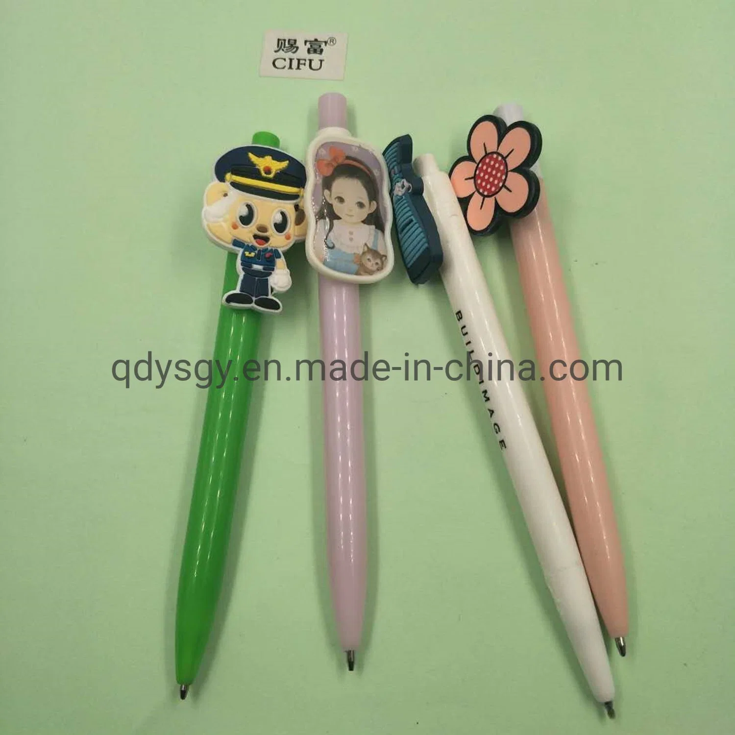 Stylo à bille de bande dessinée cadeau pour la promotion de plumes