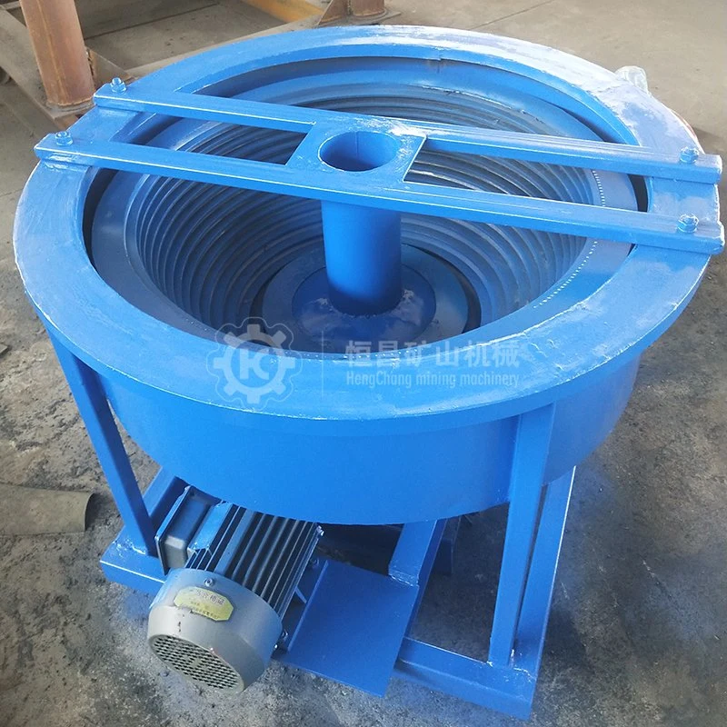 Kleine Alluviale Goldbergbaumaschine 1-3 Tph Schwerkraft Trennung Blau Bowl Concentrator Gold Spiral Panning Equipment