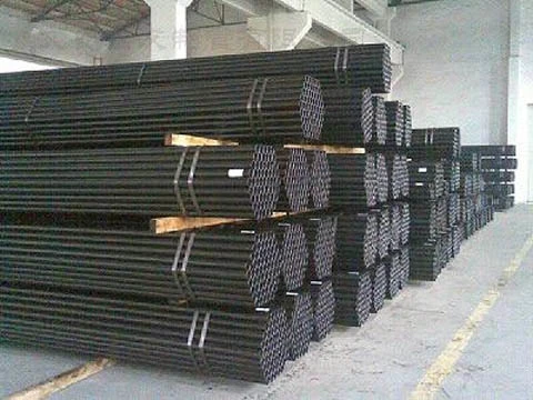 Proveedor de acero soldada de Tianjin redonda negra carbono tubo estructural de cuerpos huecos