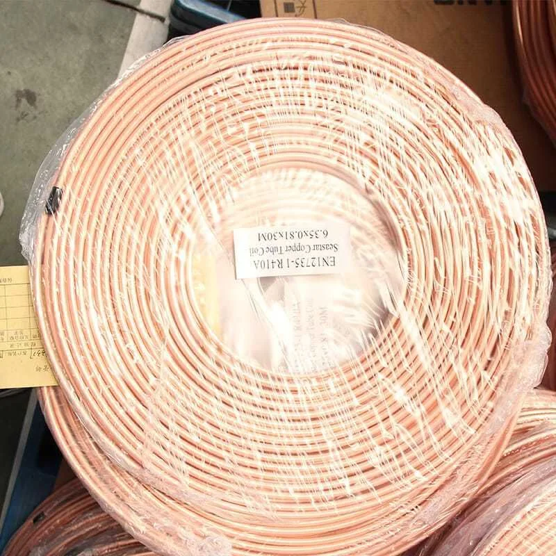 1/4" 3/8" 1/2" 3/4" 15 Meters Copper Pancake Coil Copper Pipes Tube