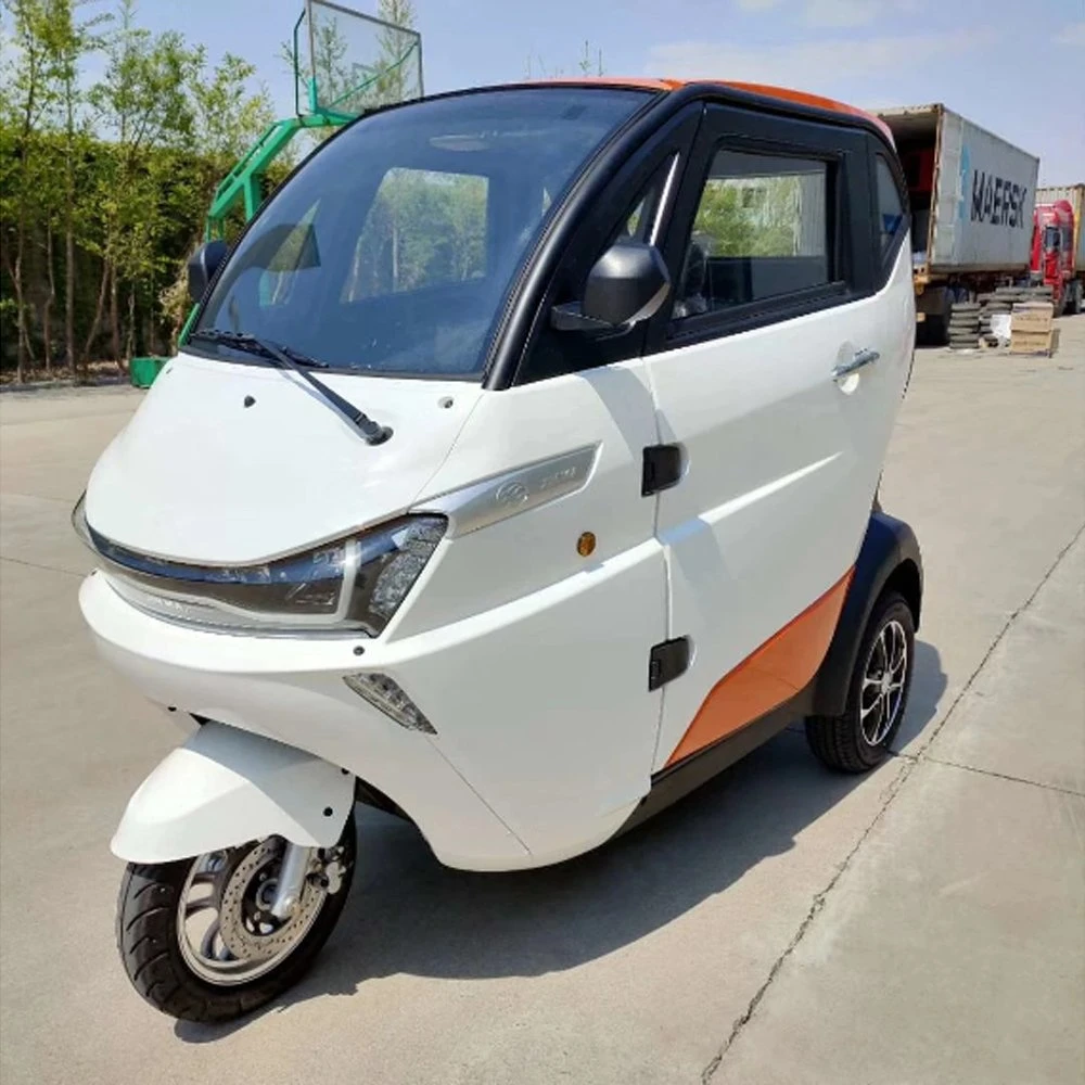 Toodi CEE a approuvé trois roues scooter électrique fermé Mini Tricycle avec toit pour adulte