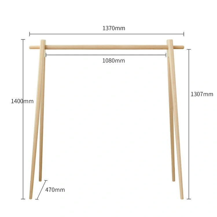 Caliente la venta de productos de madera de estilo minimalista 2023 Soporte para mostrar ropa