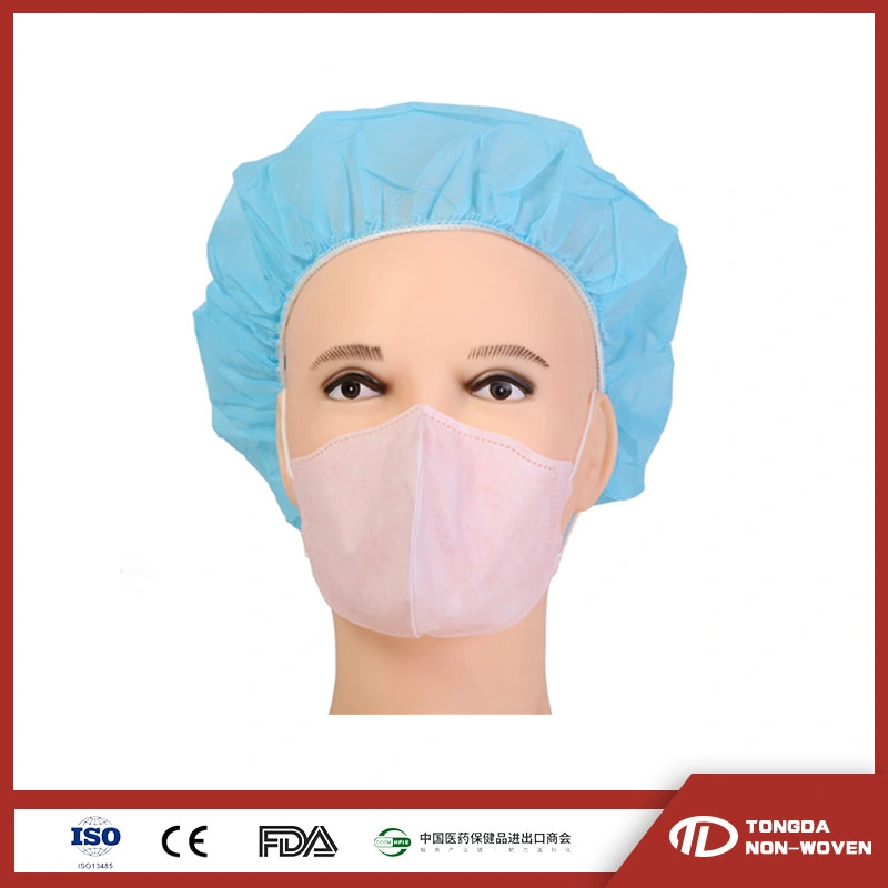 De PP 3D Earloop cirúrgica descartável máscara facial de dobragem