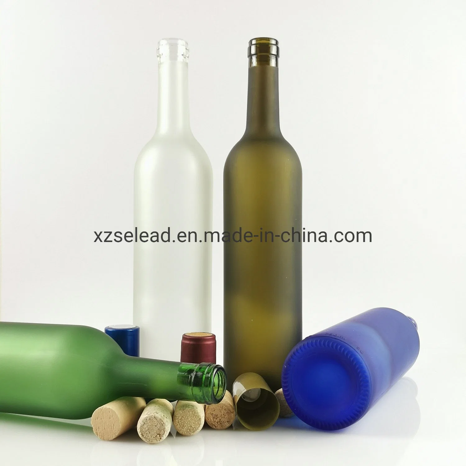 Brown Blue Olive Green 750ml Wholesale/Supplier Empty Glass Bottle for Wine